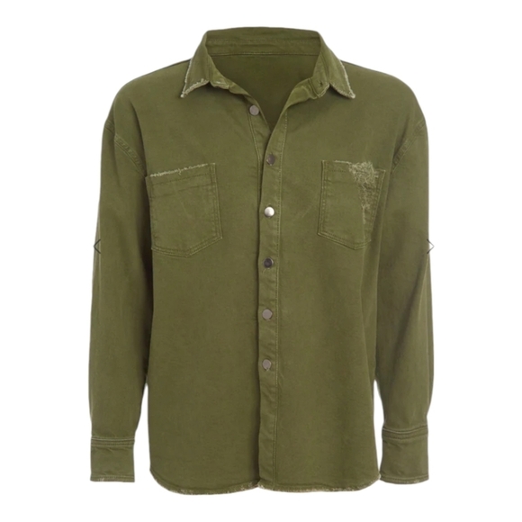 Ser.O.ya Alex Shirt Jacket Hunter Green NWT $320 Size XS - Picture 1 of 10